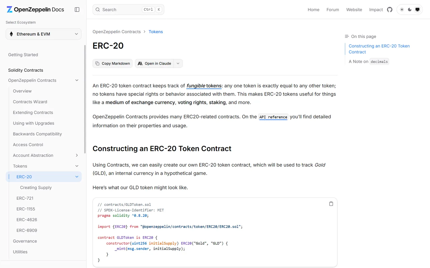 实战编写 ERC-20：基于 OpenZeppelin 发一个代币合约