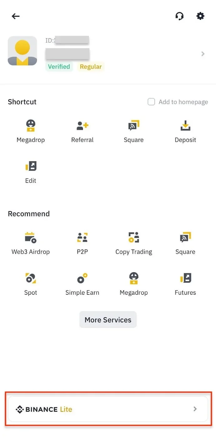 打开币安 App 进入 C2C 交易入口