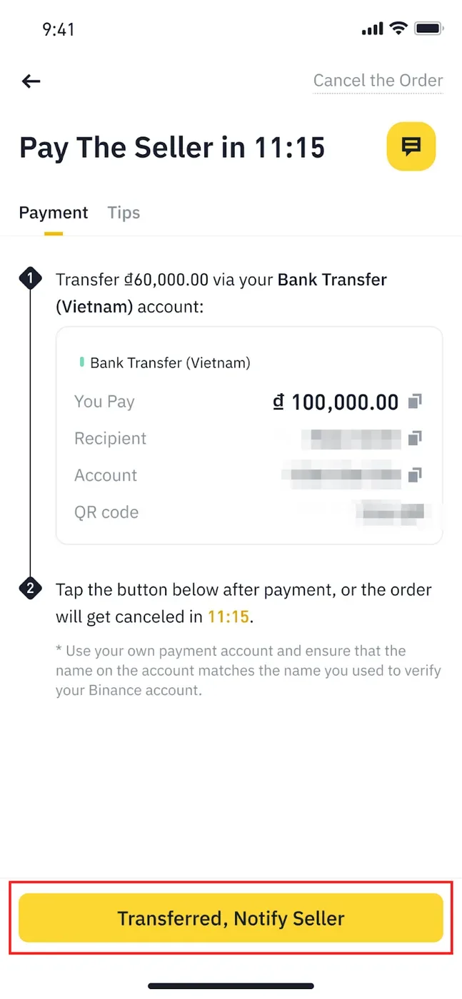 把 C2C 账户的 USDT 划转到现货账户
