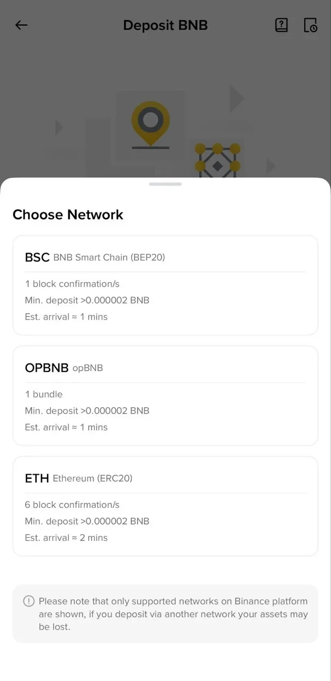 选择网络:TRC20 / ERC20 / BEP20 / Arbitrum One / Base 怎么选